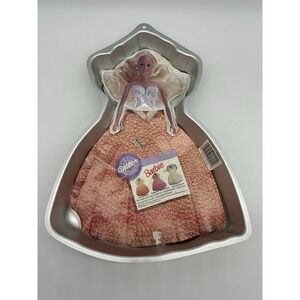 Barbie Cake Pan w Instructions and Head Face Maker 1992 Wilton for Mattel